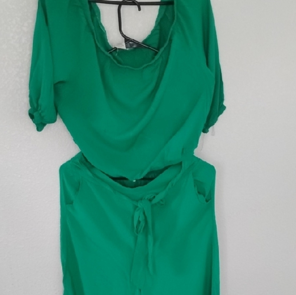 Shosho Emerald Wide Leg Ensemble